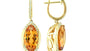 EFFY 14K YELLOW GOLD DIAMOND,CITRINE EARRINGS