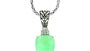 EFFY 925 STERLING SILVER DIAMOND,DYED JADE PENDANT
