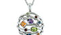 EFFY 925 STERLING SILVER DIAMOND,AMETHYST,LONDON BLUE TOPAZ,CITRINE,GARNET,PERIDOT PENDANT