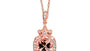 EFFY 14K ROSE GOLD DIAMOND,MORGANITE PENDANT