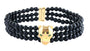EFFY 14K YELLOW GOLD ,TSAVORITE,ONYX BRACELET