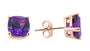 EFFY 14K ROSE GOLD AMETHYST EARRINGS