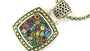 EFFY 925 STERLING SILVER/18K YELLOW GOLD ,AMETHYST,BLUE TOPAZ,CITRINE,RHODOLITE,PINK TOURMALINE,PERIDOT,TSAVORITE PENDANT