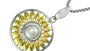 EFFY 925 18K YELLOW GOLD/SILVER CULTURED FRESH WATER PEARL PENDANT