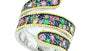 EFFY 925 STERLING SILVER/14K YELLOW GOLD ,SAPPHIRE,YELLOW SAPPHIRE,PINK SAPPHIRE,ORANGE SAPPHIRE,TSAVORITE RING
