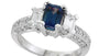 EFFY 18K WHITE GOLD ,ALEXANDRITE RING