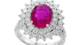 EFFY 18K WHITE GOLD NATURAL RUBY, RING