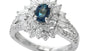 EFFY 18K WHITE GOLD ,ALEXANDRITE RING