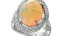 EFFY 18K WHITE GOLD ,OPAL RING