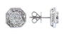 EFFY 14K WHITE GOLD ,DIAMOND EARRINGS