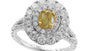 EFFY 18K WHITE and YELLOW GOLD RING