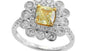 EFFY 18K WHITE and YELLOW GOLD RING
