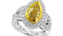 EFFY 18K WHITE and YELLOW GOLD RING