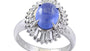 EFFY PLATINUM STAR SAPPHIRE AND DIAMOND RING