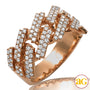 10KR 1.35CTW DIAMOND SQUARE LINK MIAMI CUBAN MENS