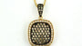 EFFY 14K YELLOW GOLD DIAMOND,ESPRESSO DIAMOND, PENDANT