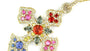 EFFY 14K YELLOW GOLD DIAMOND,NATURAL CEYLON SAPPHIRE,GREEN SAPPHIRE,ORANGE SAPPHIRE,PINK SAPPHIRE,YELLOW SAPPHIRE PENDANT