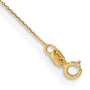 14k .75mm Round Open Link Cable Chain Anklet