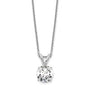 14kw 1ct Lab Grown Dia VS/SI+ G+ 4 Prong 18in Solitaire Necklace