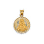 14K Yellow Gold Stamped Jesus Pendant