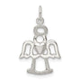 Sterling Silver Polished and Lasered Angel Pendant