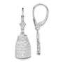 Sterling Silver Polished Key West,FL Leverback Earrings