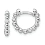 Sterling Silver RH Beaded Hoop Earrings