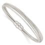 Sterling Silver Diamond-cut Multiple Strand Bracelet