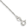Sterling Silver 1mm Twisted Serpentine Chain Anklet