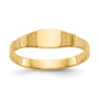 14K Polished Square Baby Signet Ring
