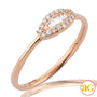 14KR 0.15CTW BAGUETTE DIAMOND DESIGNER RING