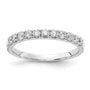 14k White Gold 1/2 ct Lab Grown Diamond VS/SI+ G+ Complete Wedding Band