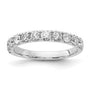 14k White Gold 1 ct Lab Grown Diamond VS/SI+ G+ Complete Wedding Band