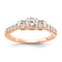14kr Lab Grown Diamond VS/SI+ G+ 3-Stone Engagement Ring