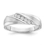 10kw Lab Grown Diamond SI1/SI2, J, Men's 5-stone Band