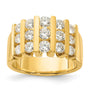 14k 1 1/2ct Lab Grown Diamond VS/SI+ G+ Complete Fashion Band
