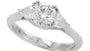 EFFY 14K WHITE GOLD DIAMOND RING