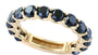 EFFY 14K YELLOW GOLD BLACK DIAMOND RING