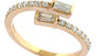 EFFY 14K YELLOW GOLD DIAMOND RING SIZE 9