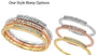 EFFY 14K WHT/YEL/RSE DIAMOND RING