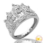 14KW 0.50CTW DIAMOND LADIES CROWN RING