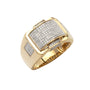 10KY 0.60CTW DIAMOND MICRO-PAVE MENS RING