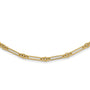 14K Polished Fancy Link Necklace