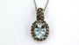 EFFY EFFY 14K WHITE GOLD AQUAMARINE PENDANT