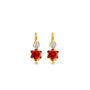 14K Yellow Gold CZ Wire Hook Earrings