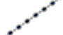 EFFY 14K WHITE GOLD DIAMOND,NATURAL SAPPHIRE BRACELET