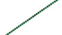 EFFY 14K WHITE GOLD NATURAL EMERALD BRACELET