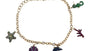 EFFY 14K YELLOW GOLD BLACK DIAMOND,PINK SAPPHIRE,NATURAL RUBY,NATURAL SAPPHIRE,TSAVORITE,YELLOW SAPPHIRE BRACELET