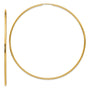 14K 1.20mm Polished Endless Hoop Earrings
