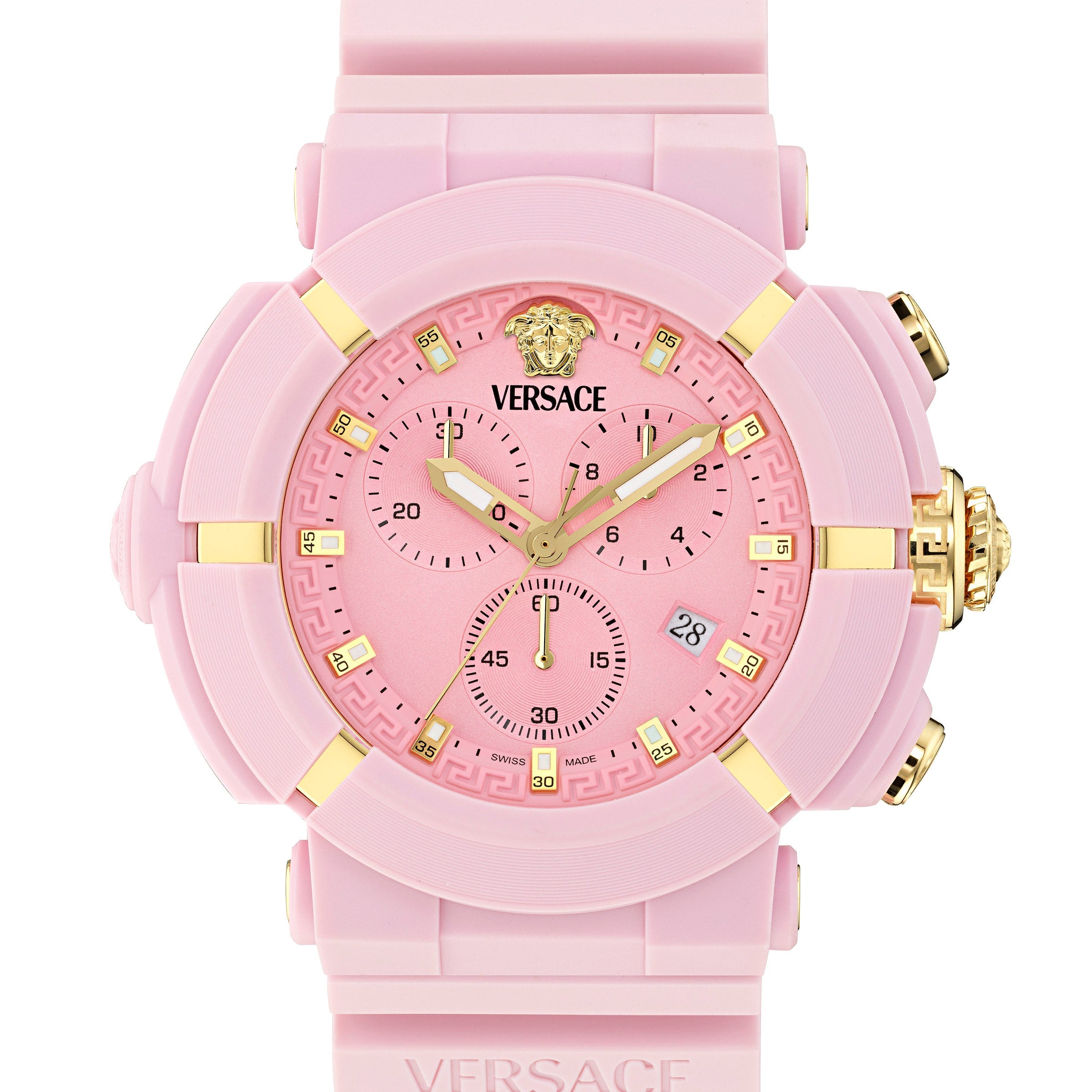 45MM Pink Ecoceramic Case Pink Matte Dial Pink Bio TPU Strap